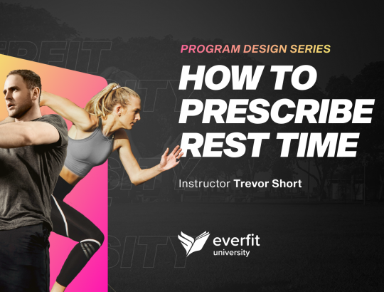 How to prescribe Rest Time