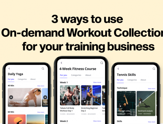 3 ways to use On-demand Workout Collections for your training business