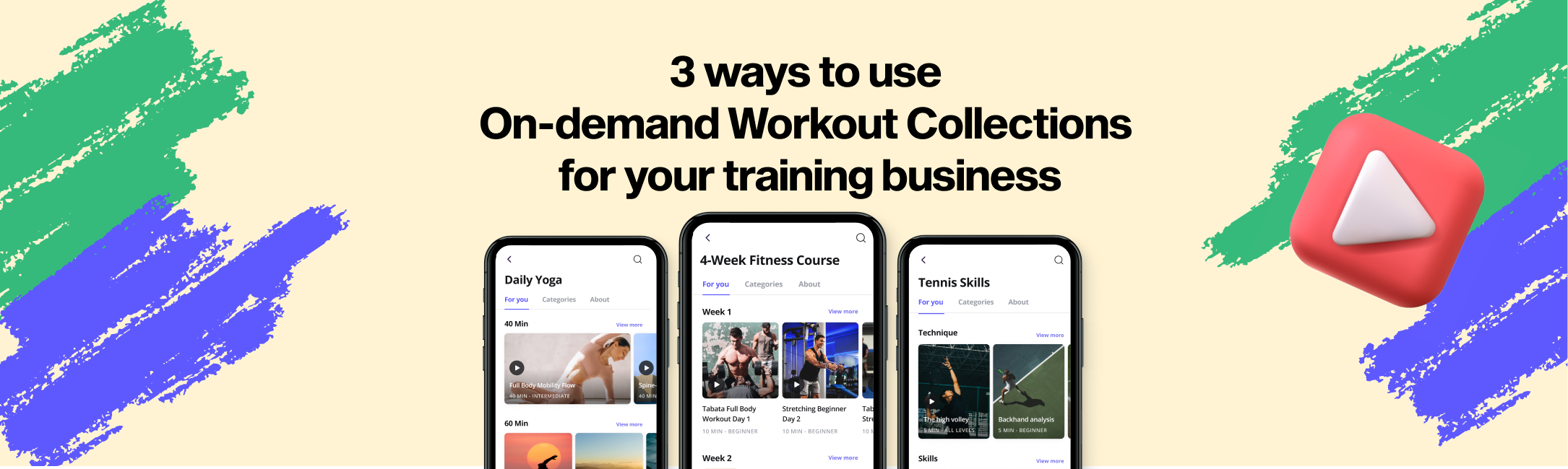 3 ways to use On-demand Workout Collections for your training business