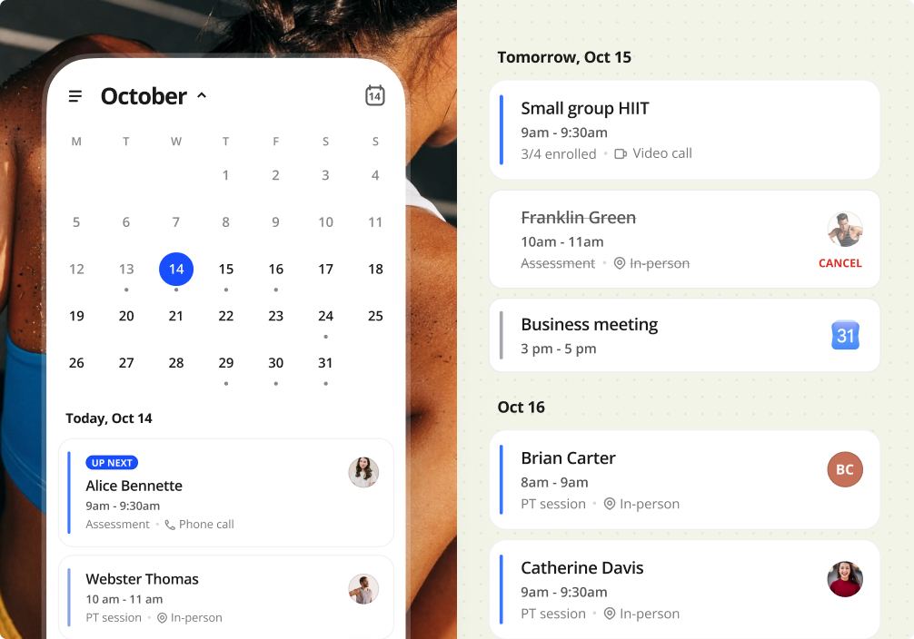everfit booking & scheduling